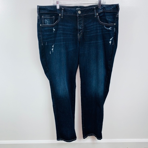 Silver Jeans Denim - Silver Jeans Company Sam Boyfriend Jeans Size 20